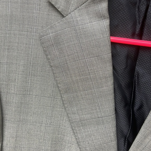 Zegna blazer 2 button 2 vent back notch lapel pick sticking 75-25% wool/silk - Picture 2 of 8